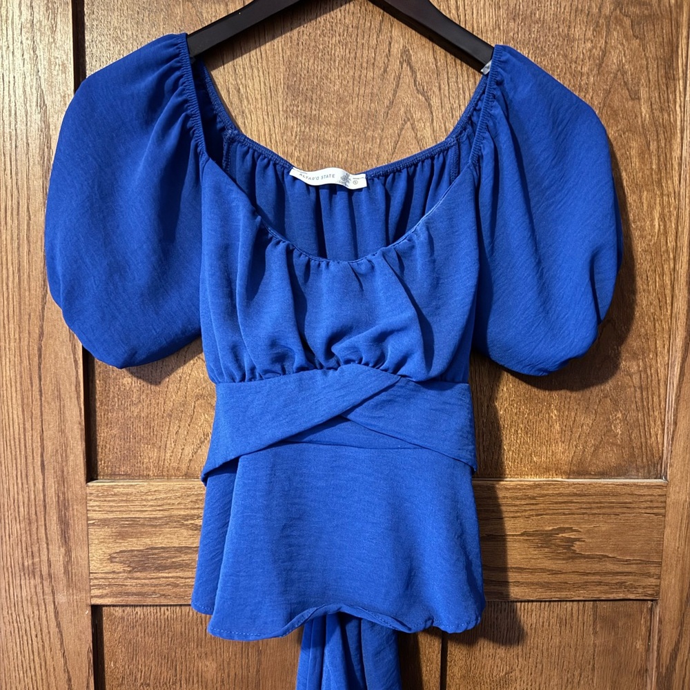 Elegant Blue Women's Top